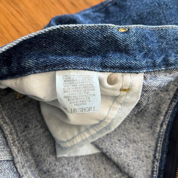 Vintage Lee Jeans Relaxed Tapered Size 18 Short Petite - Picture 6 of 12